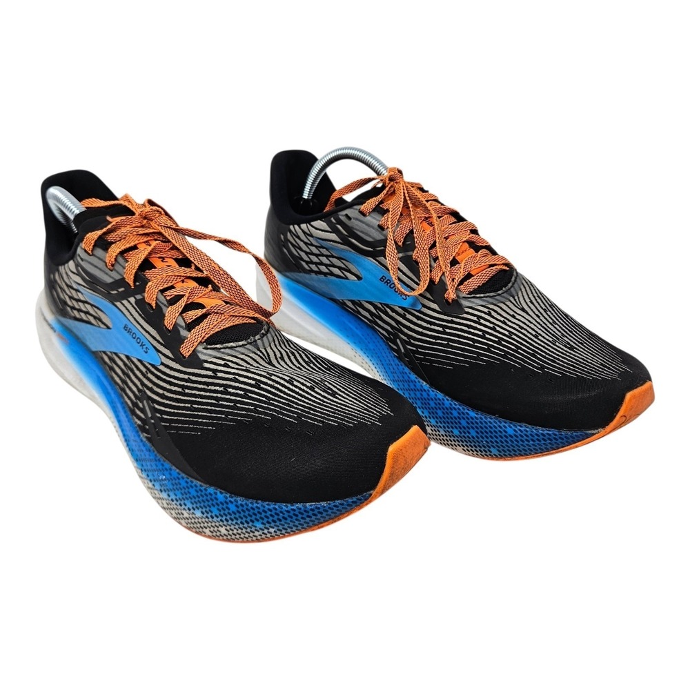 Brooks Hyperion Max Mens 10.5 D Running Shoes Black Blue Orange 110390-1D-019